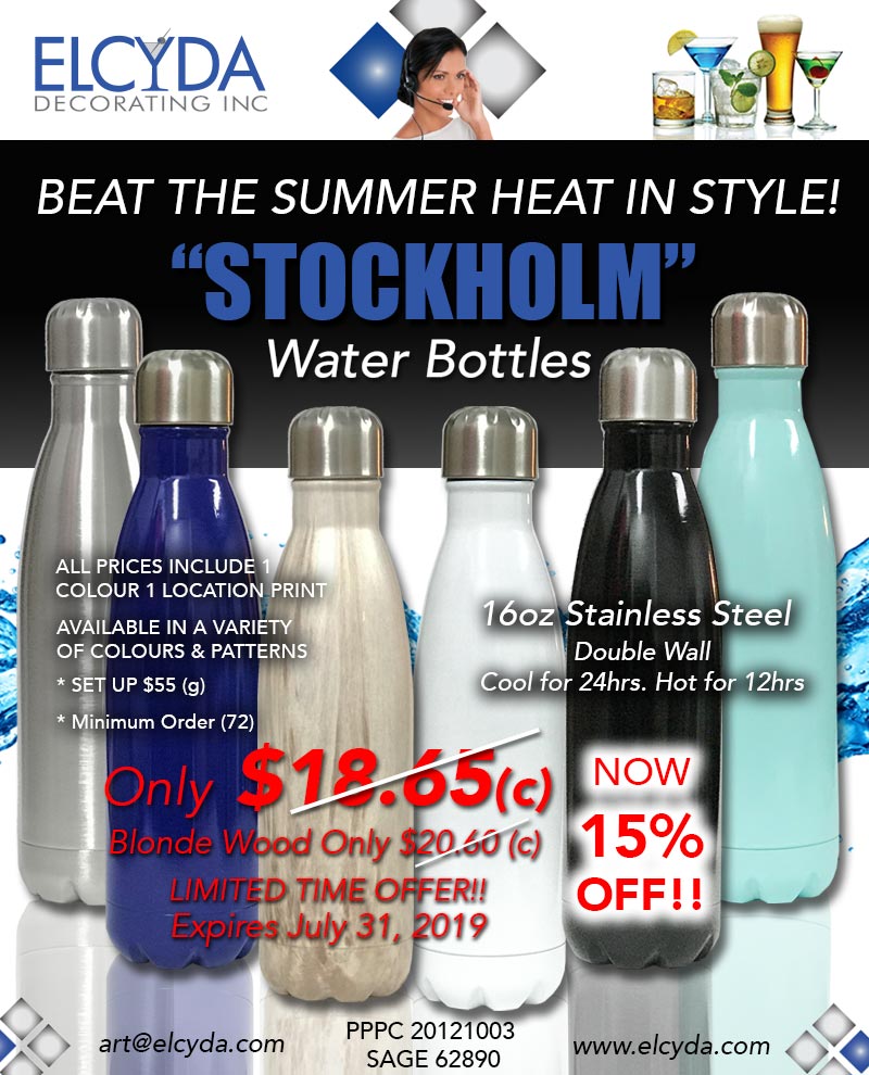 Stockholm Water Bottles On sale!